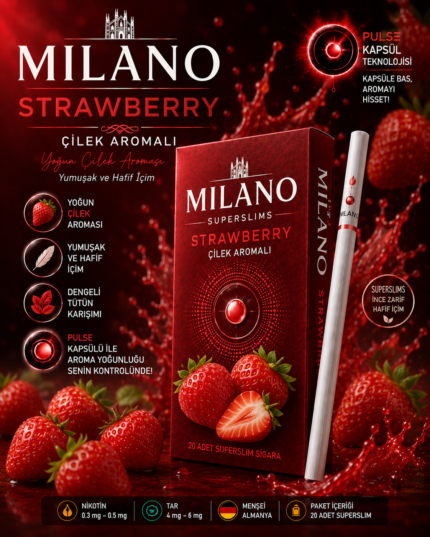 MILANO STRAWBERRY (ÇİLEK) 1 KARTON