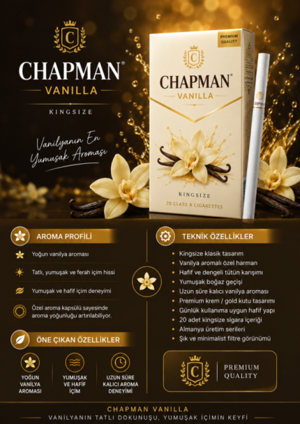 CHAPMAN VANILLA (VANİLYA) 1 KARTON