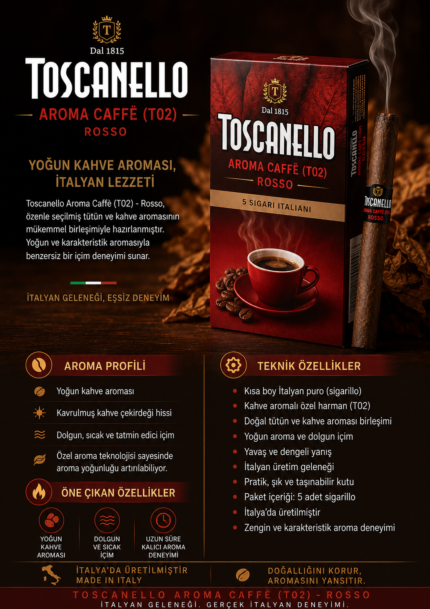 TOSCANELLO AROMA CAFFÈ 1 KARTON (50) ADET
