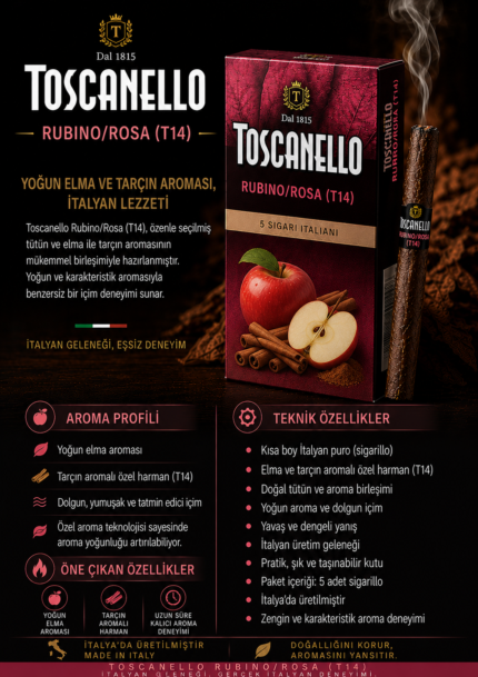 TOSCANELLO RUBINO / ROSA 1 KARTON (50) ADET