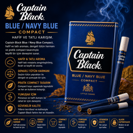 CAPTAIN BLACK BLUE / NAVY BLUE COMPACT