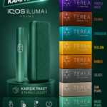 IQOS ILUMA i PRIME – Aspen Yeşili (ÖZEL RENK) & KARIŞIK TEREA (1 KARTON)
