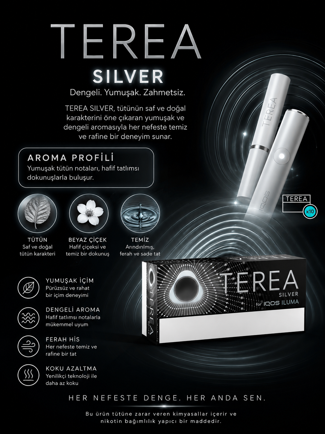 ChatGPT-Image-8-May-2026-16_20_51 SİLVER IQOS ILUMA Dubai UAE TEREA 1 KARTON 200 STİCK - Görsel 1