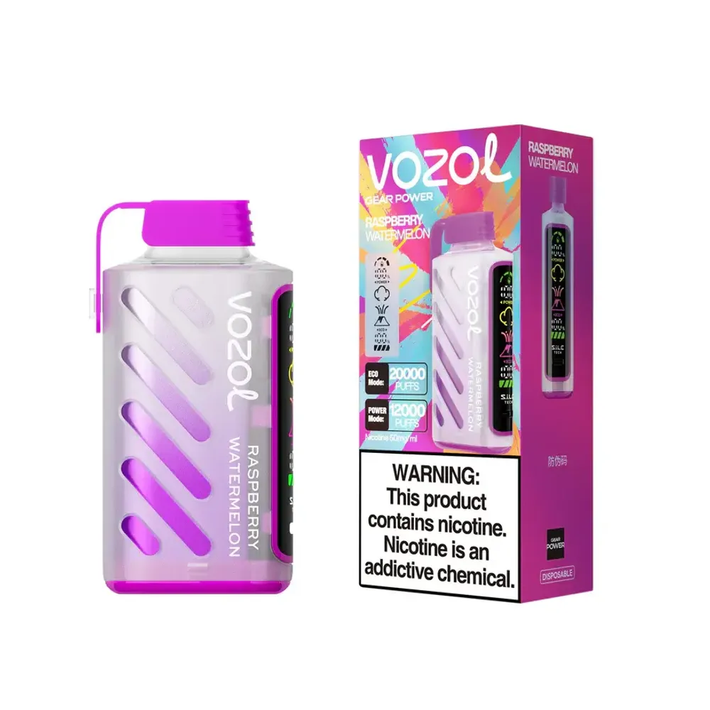 RASPBERRY_WATERMELON_44245286-55c6-413b-ba18-994c04ac51eb.jpg Vozol Gear Power 20000 – Raspberry Watermelon (5% nic) - Görsel 1