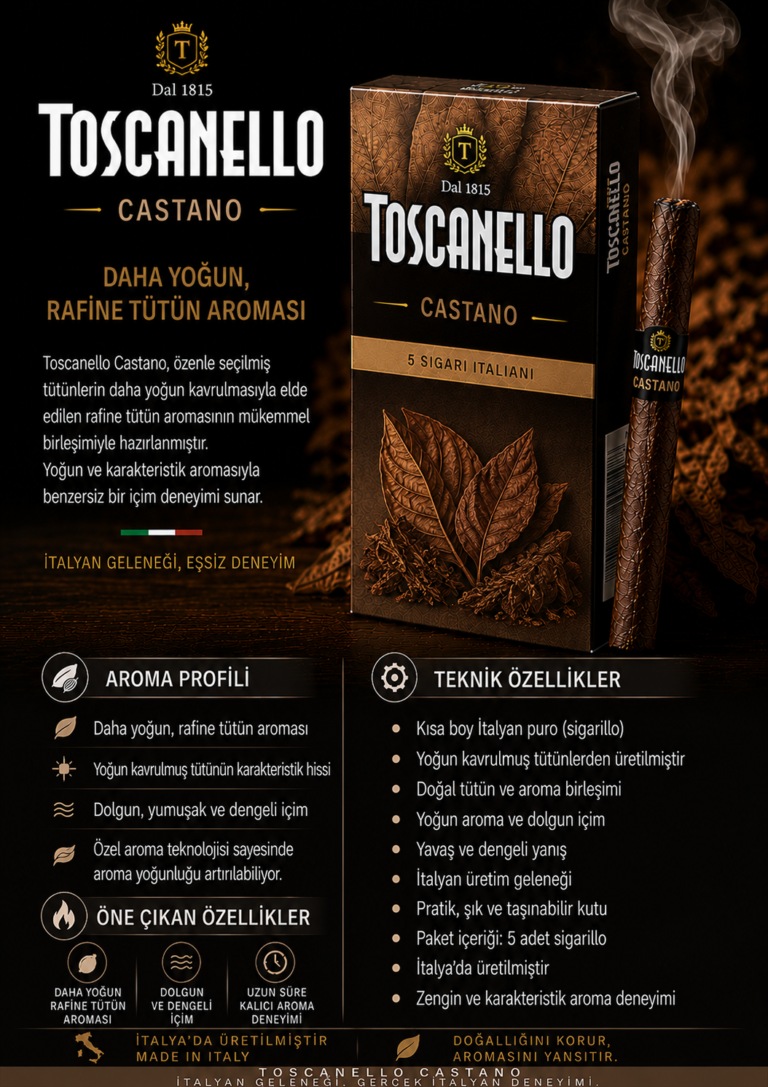 TOSCANELLO CASTANO 1 KARTON (50) ADET